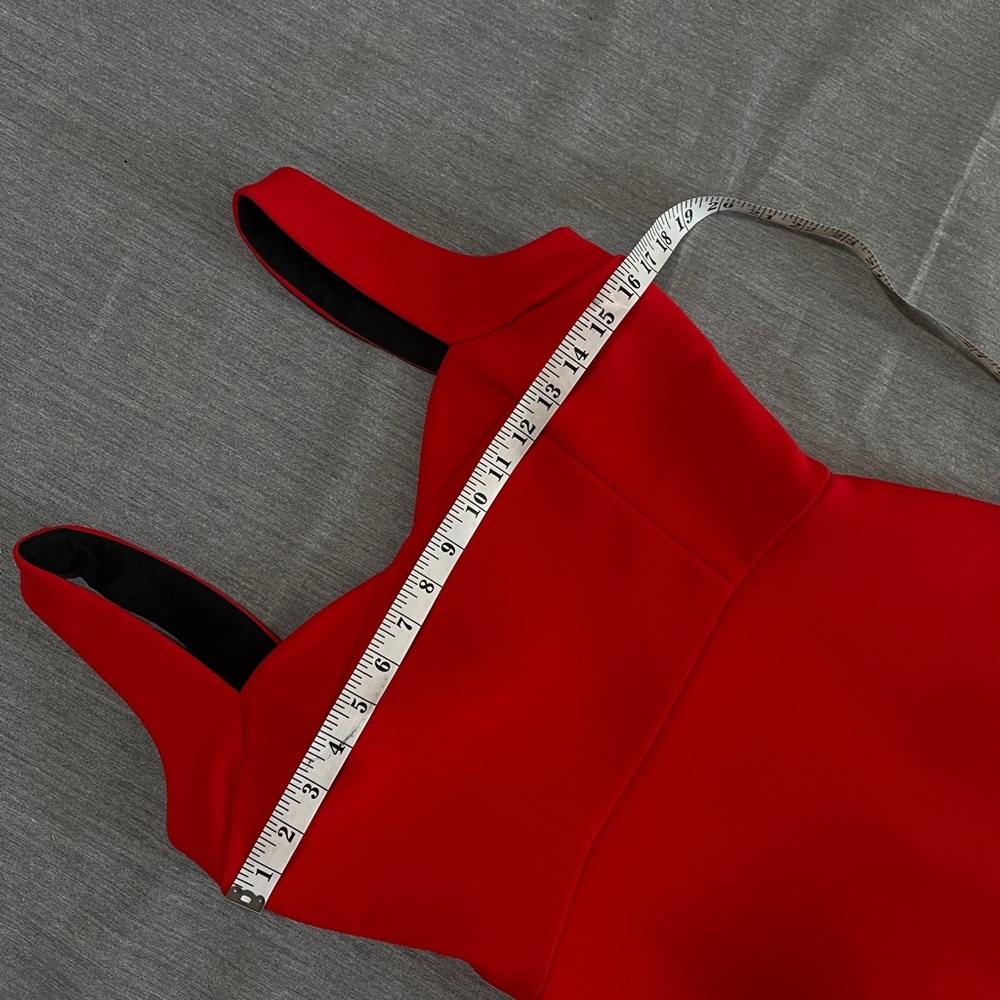 VICTORIA BECKHAM Matte Crepe Curve Cami Fitted Dress UK12 /US8 - Picture 8 of 10